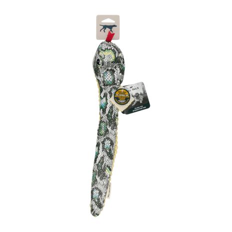 Stuffless Snake w/ Squeaker Toy