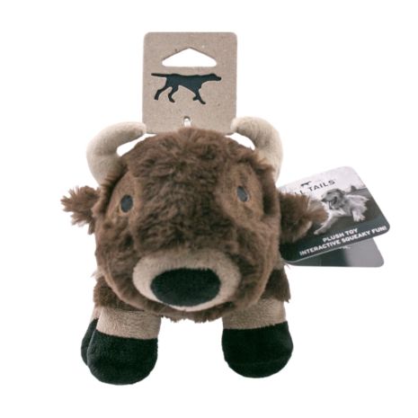 Plush Buffalo w/ Squeaker Toy
