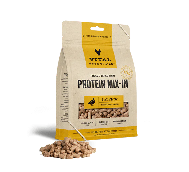 Freeze Dried Protein Mix-In Duck Recipe Mini Nibs Topper