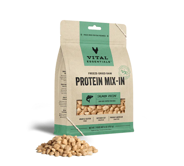 Freeze Dried Protein Mix-In Salmon Recipe Mini Nibs Topper