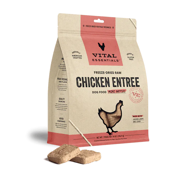 Freeze Dried Chicken Entrée Mini Patties