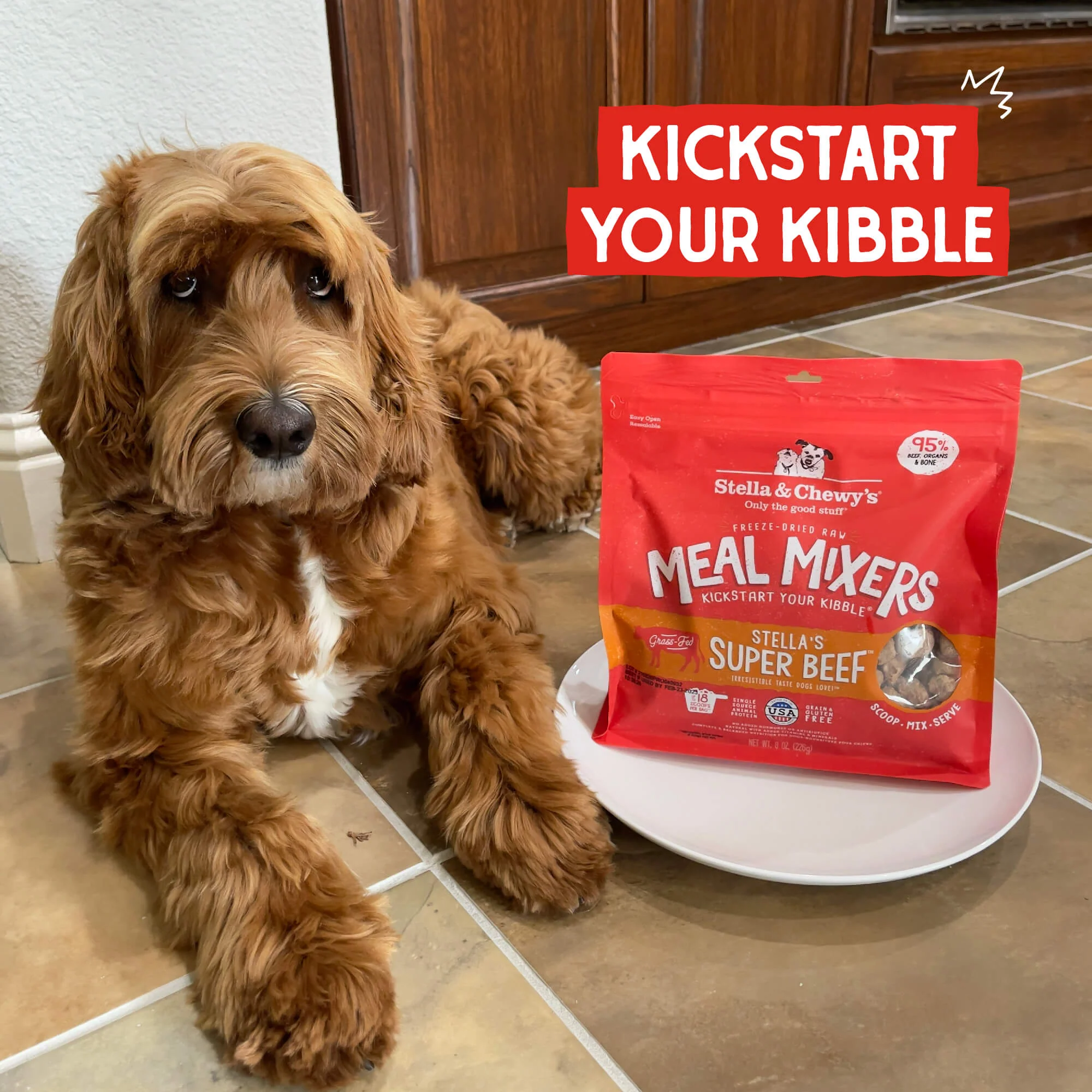 Freeze Dried Stella's Super Beef Meal Mixer
