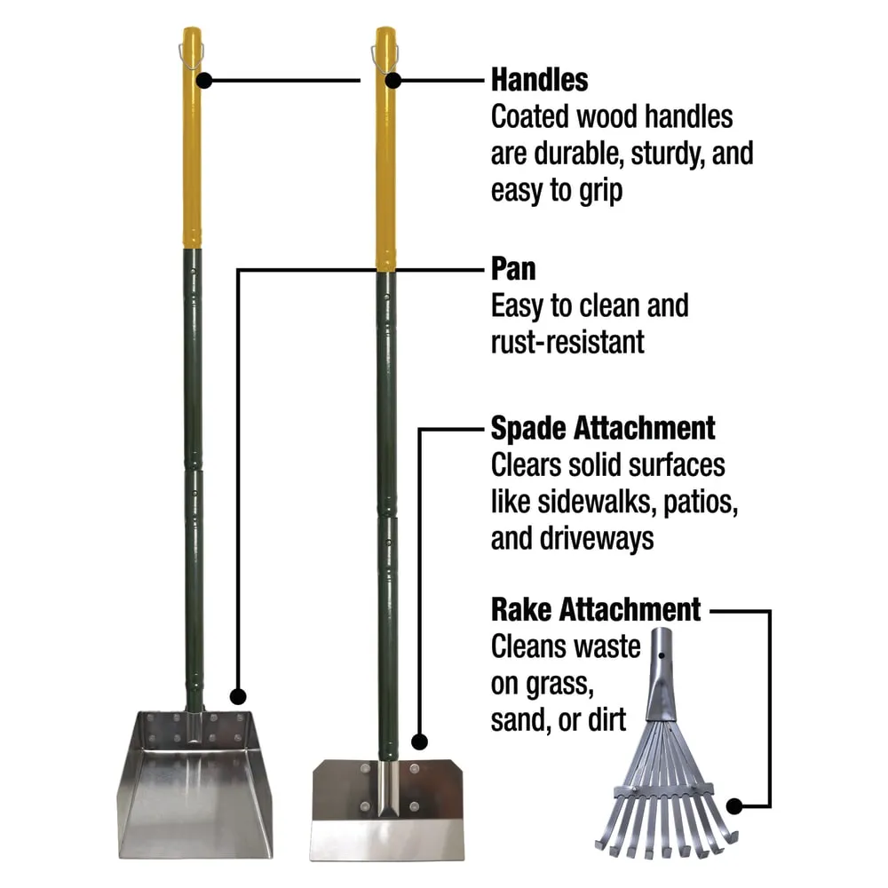 Wee-Wee Rake, Spade & Pan