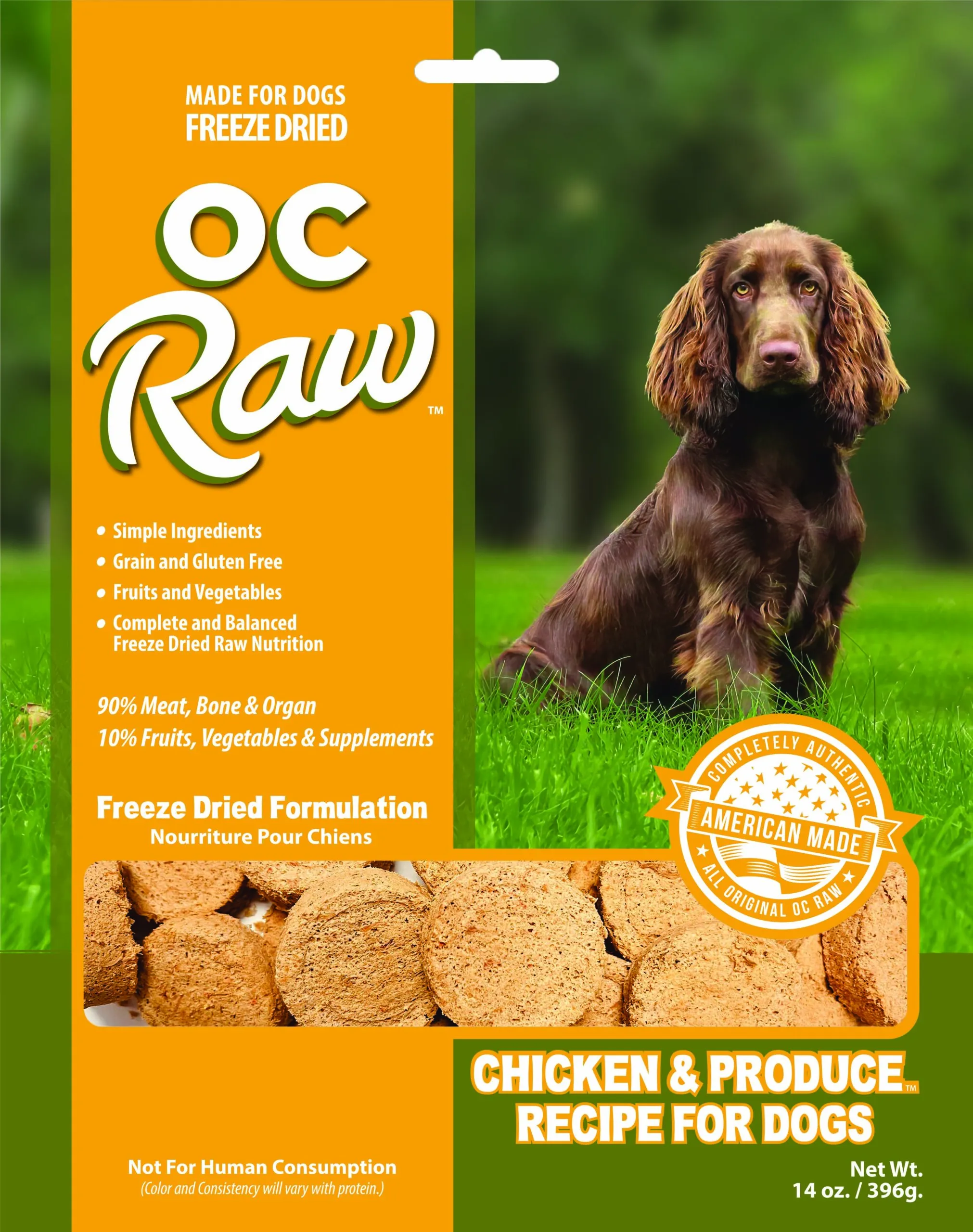 Freeze Dried Sliders Chicken & Produce