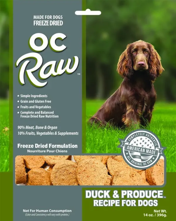 Freeze Dried Sliders Duck & Produce