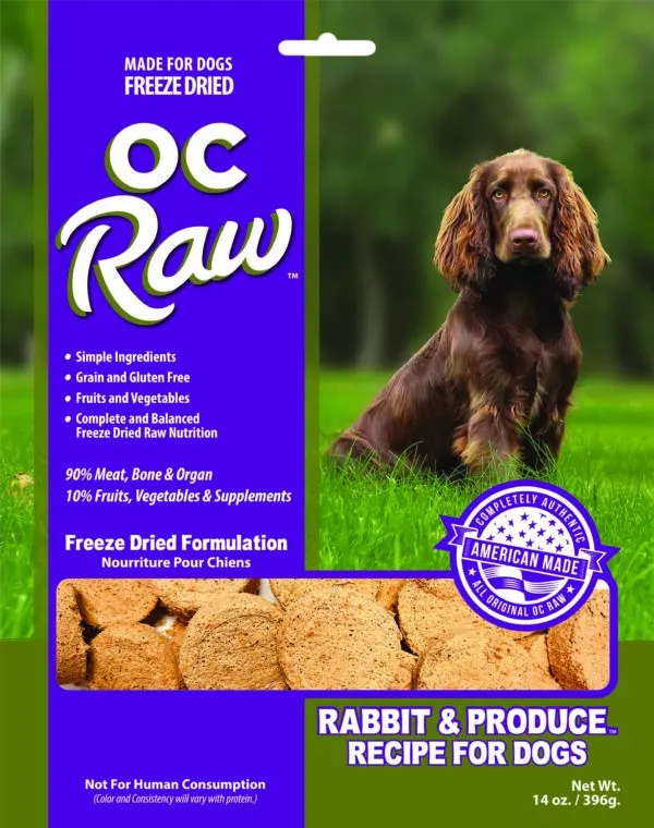 Freeze Dried Sliders Rabbit & Produce