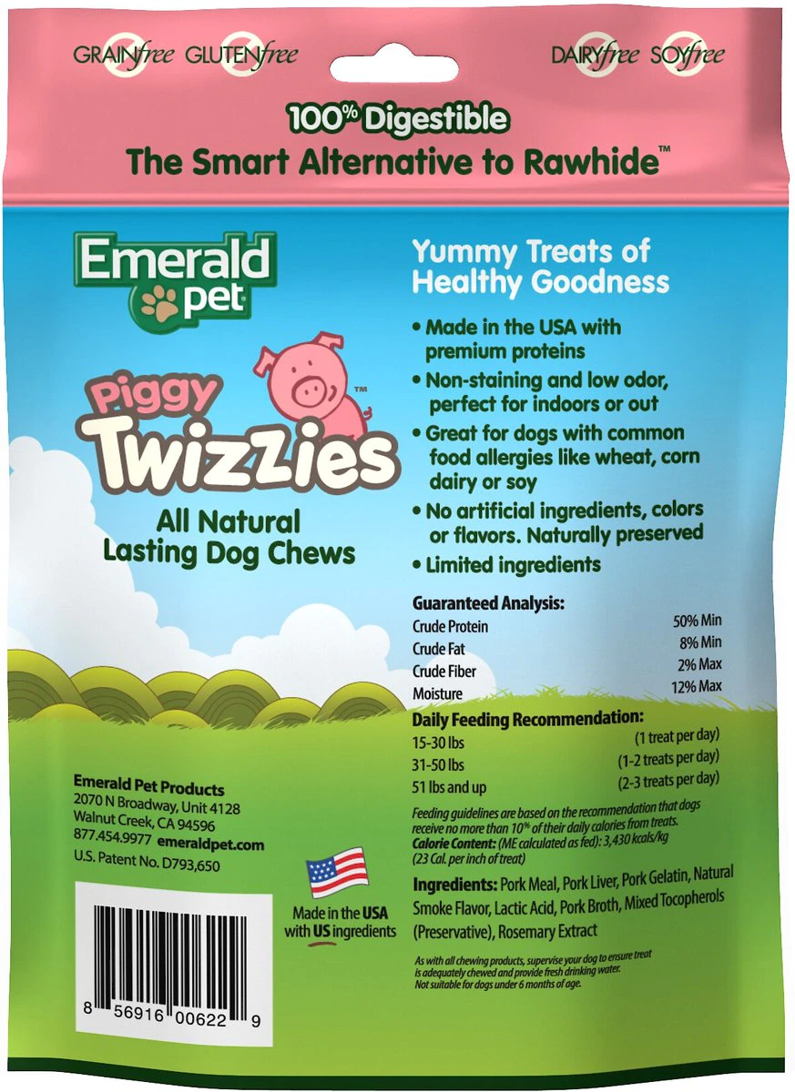 Twizzies Piggy Natural Chews 6"