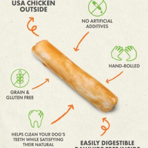 Hide Free Chicken Chew - 4" Roll