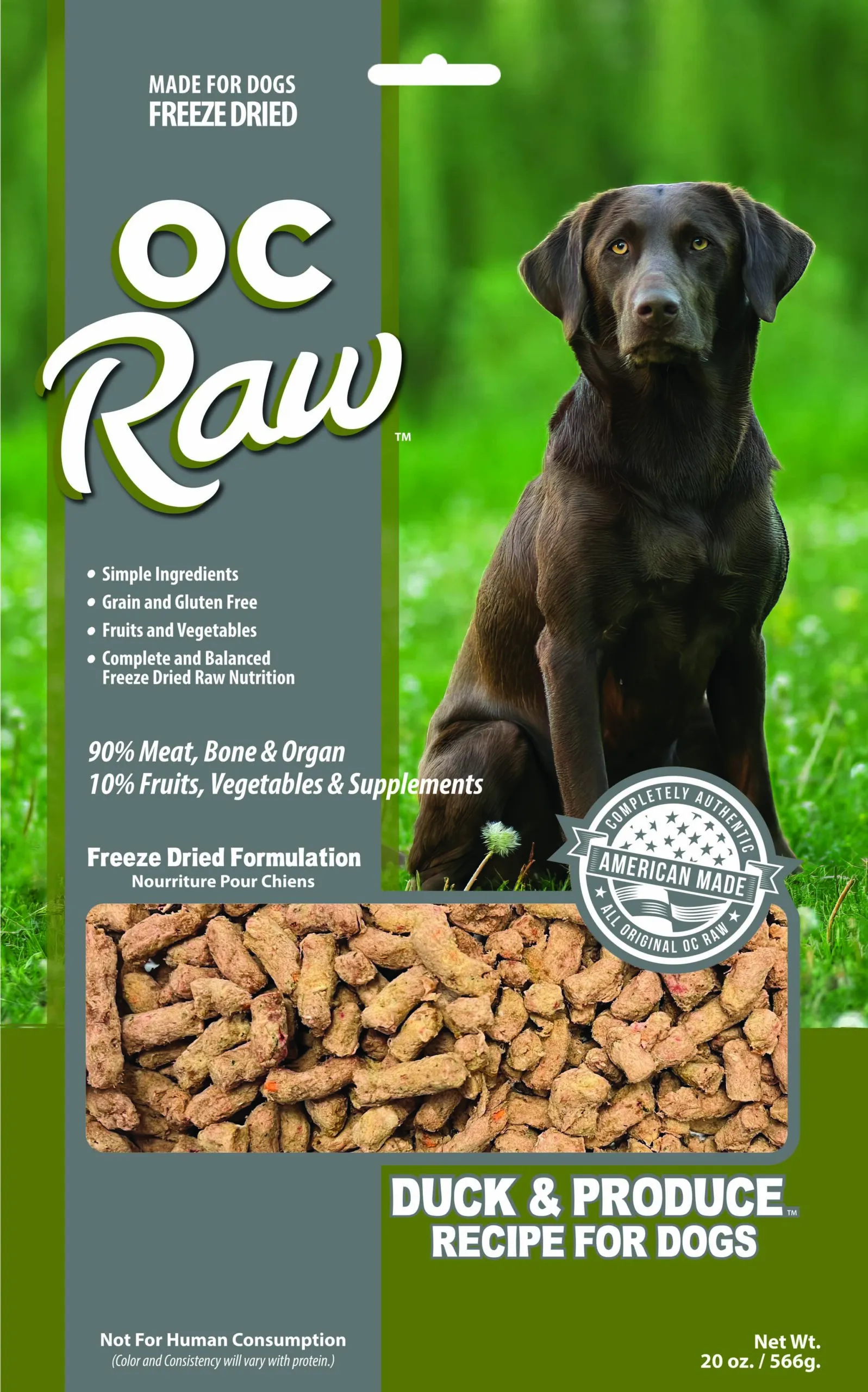 Freeze Dried Rox Duck & Produce