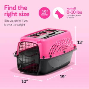 Top Load Kennel 2 Door Rose - Small