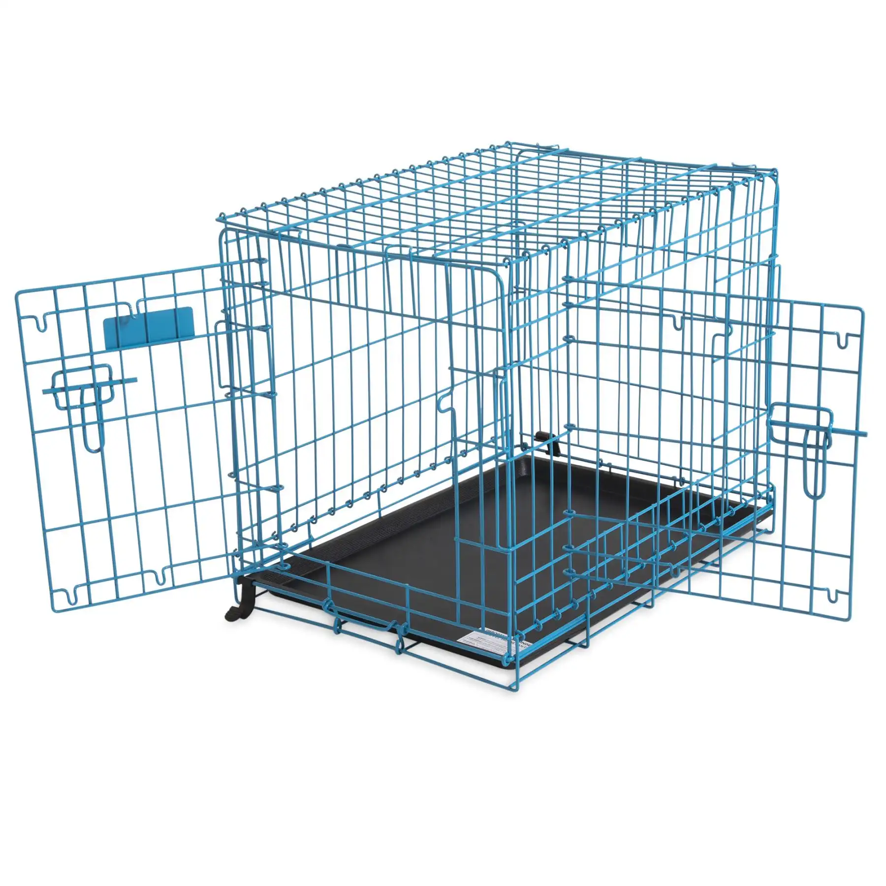 Puppy Crate 2 Door Wire Blue