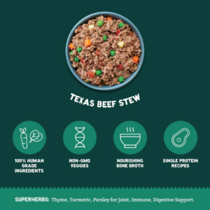A PUP ABOVE TEXAS BEEF STEW