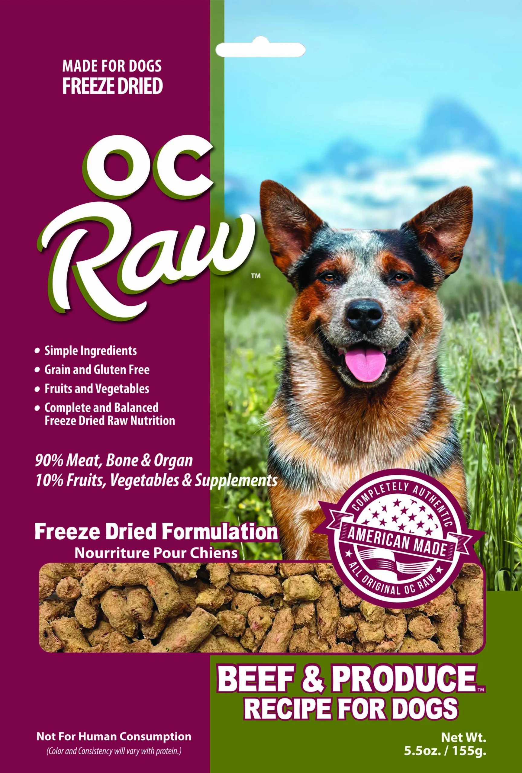 Freeze Dried Rox Beef & Produce