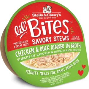 Lil' Bites Savory Stews Chicken & Duck Dinner in Broth