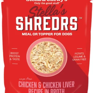 Stella's Shredrs Cage-Free Chicken & Chicken Liver in Broth