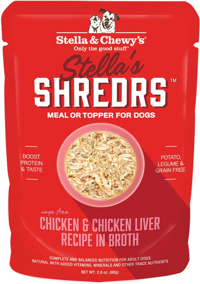 Stella's Shredrs Cage-Free Chicken & Chicken Liver in Broth