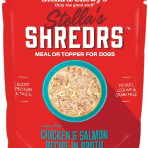 Stella's Shredrs Cage-Free Chicken & Salmon in Broth