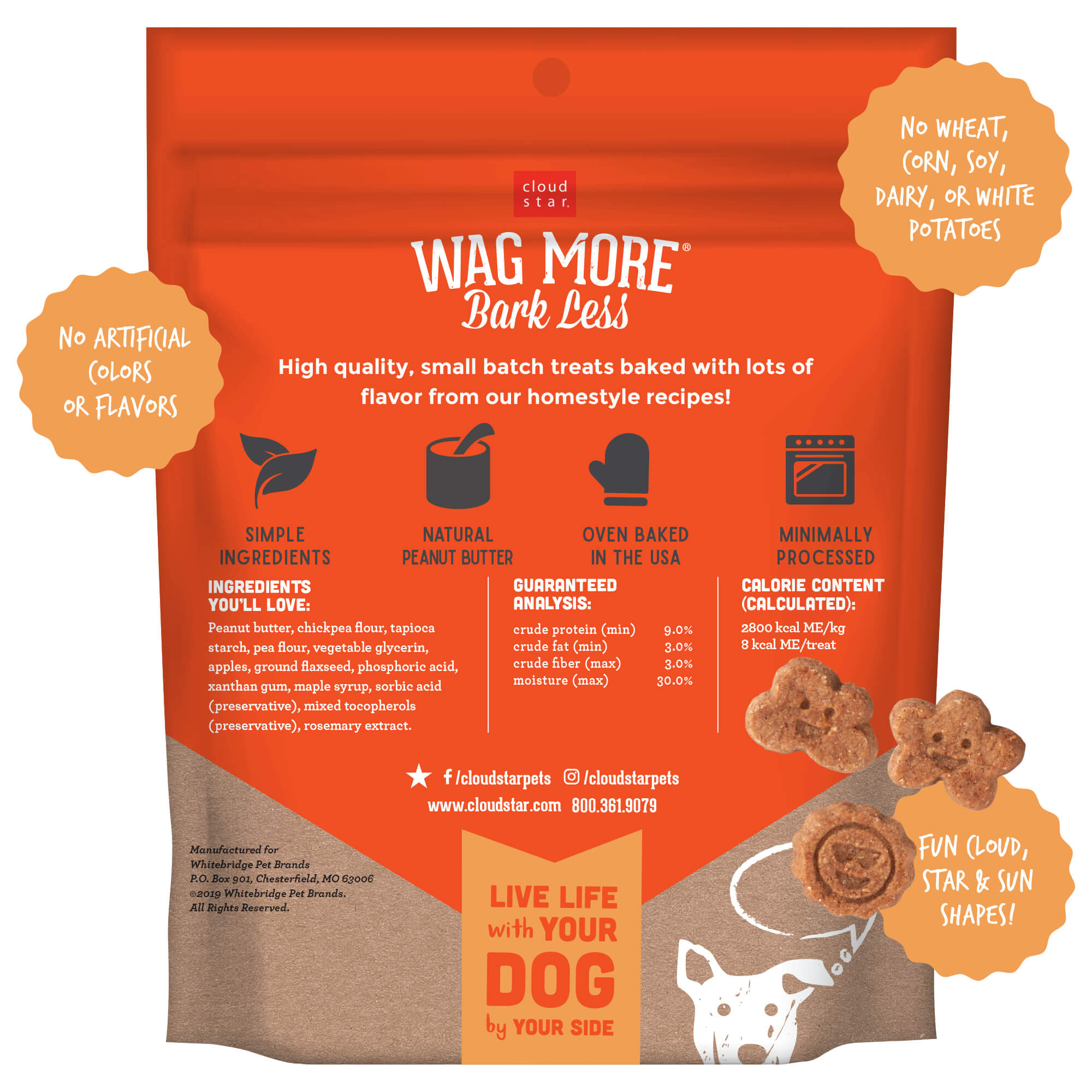 Wag More Bark Less® Grain Free Soft & Chewy Peanut Butter & Apple