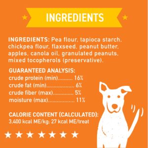 Wag More Bark Less® Grain Free Oven Baked Peanut Butter & Apple