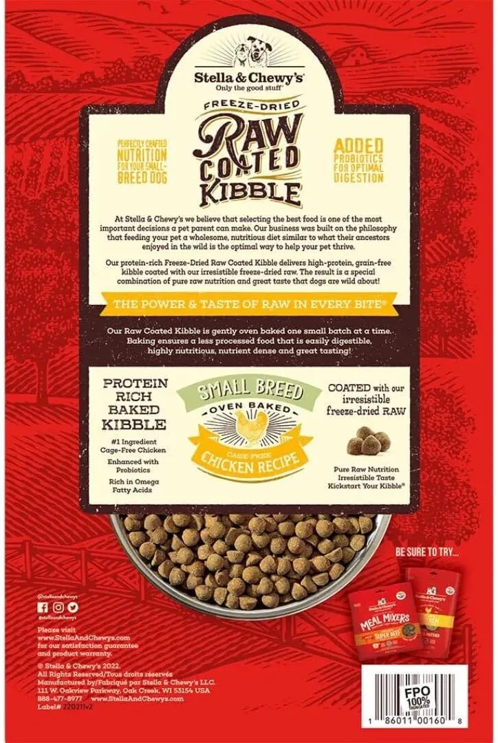Raw Coated Small Breed Cage-Free Chicken Recipe