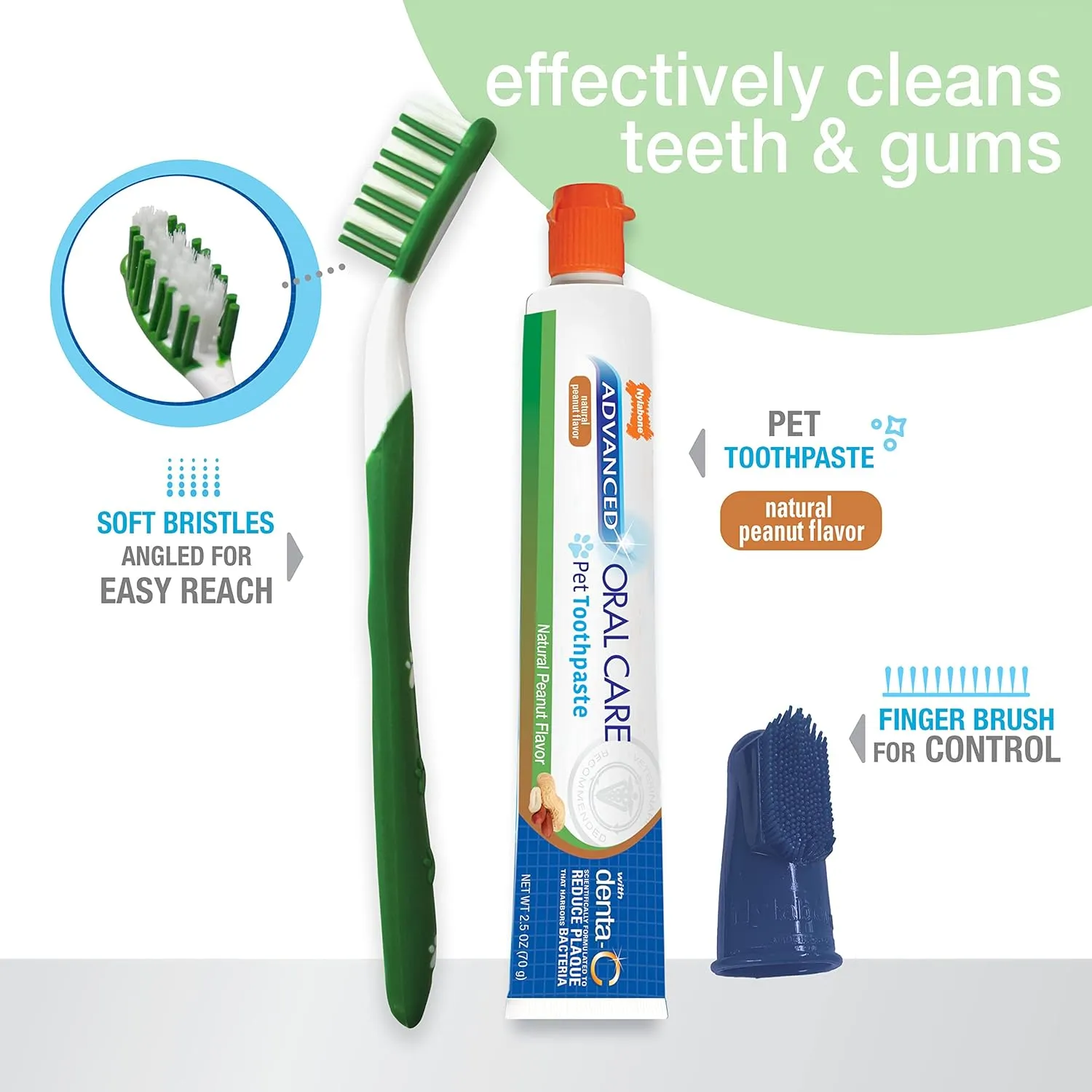 Advanced Oral Care Natural Dog Dental Kit