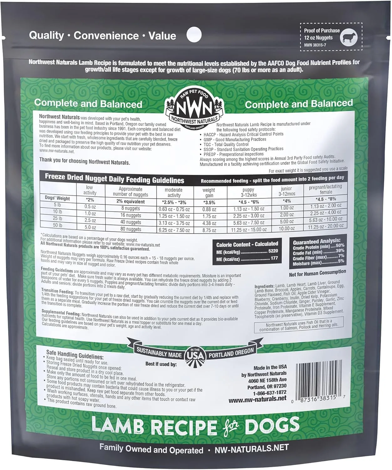 Freeze Dried Lamb Nuggets