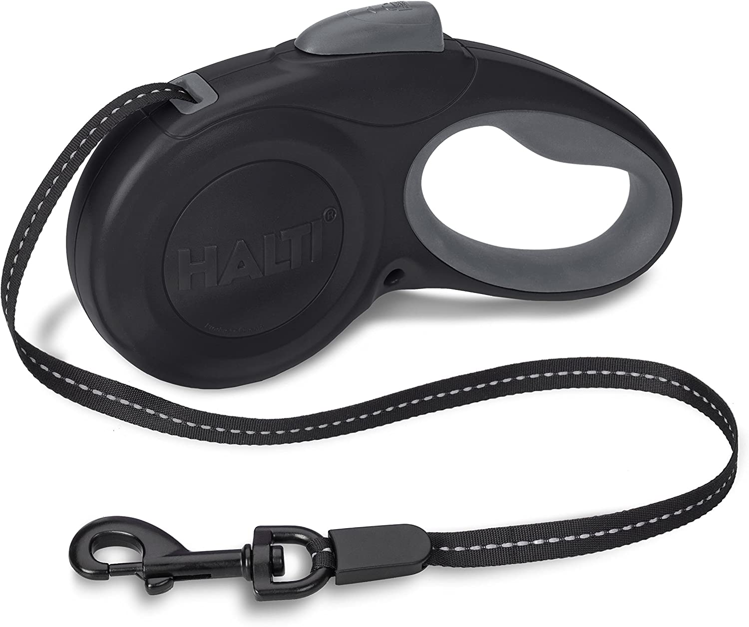 HALTI Retractable Lead (16') - Black/Gray