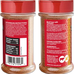 Freeze Dried Topper Beef Liver with Turmeric Powder