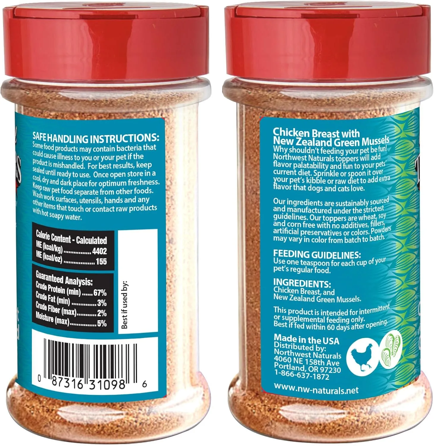 Freeze Dried Topper Chicken Breast with New Zealand Green Mussels