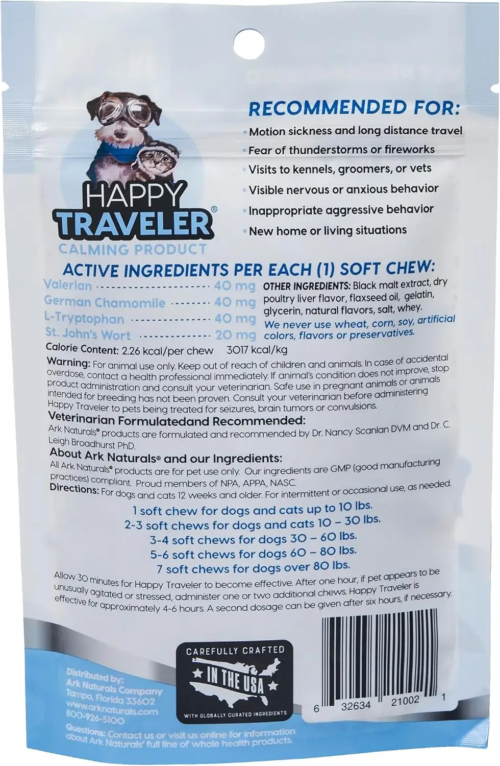 Happy Traveler Soft Chew - Chicken Flavor