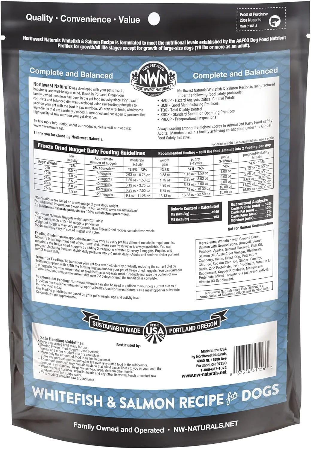 Freeze Dried Whitefish & Salmon Nuggets