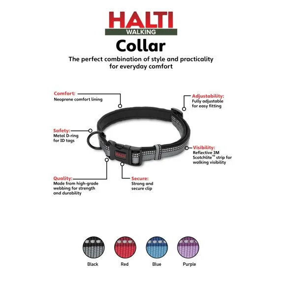HALTI Collar (10" - 14") - Black/Gray