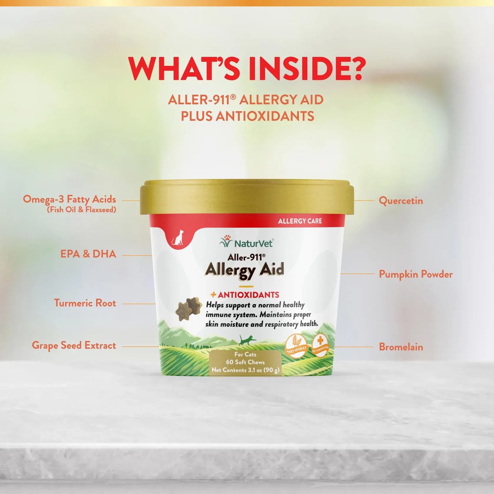 Aller-911 Allergy Aid + Soft Chew Cup