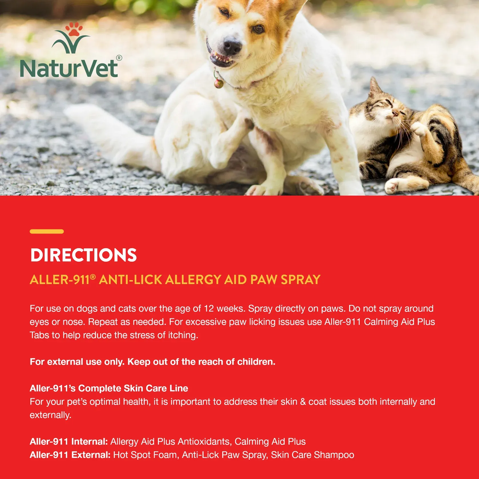 Aller-911 Anti-Lick Paw Spray