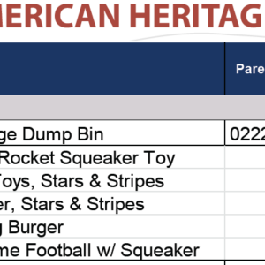 TER AMERICAN HERITAGE DUMP BIN