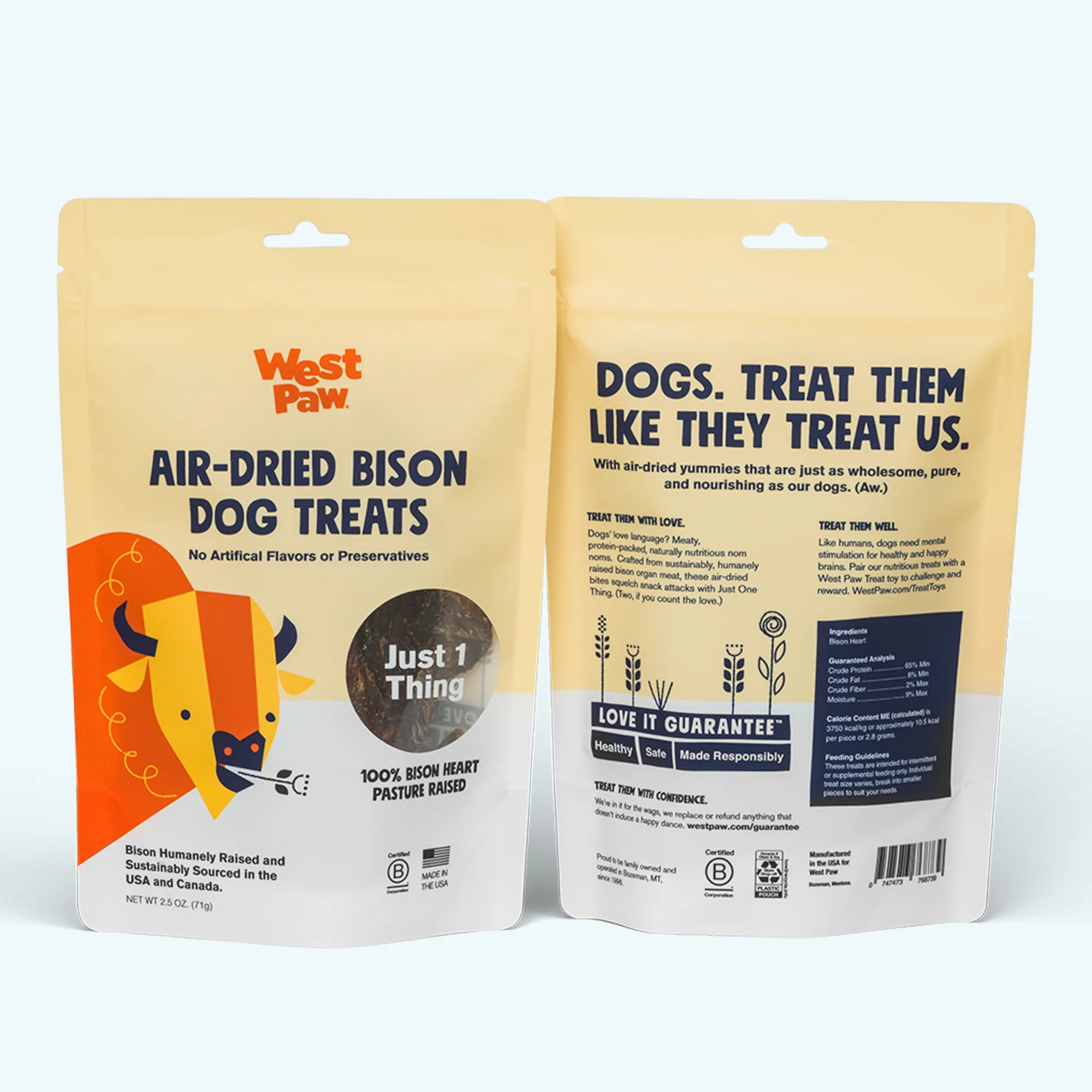 Air Dried Bison Heart Treats
