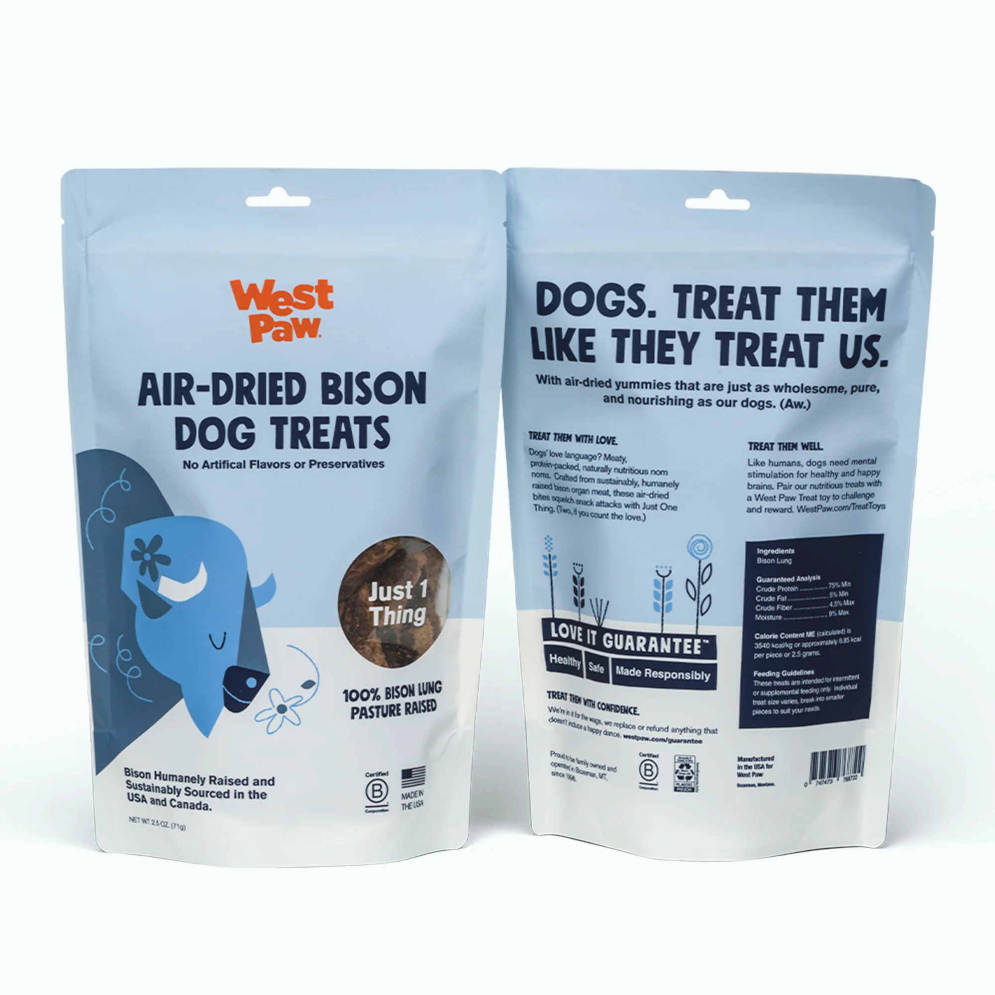 Air Dried Bison Lung Treats