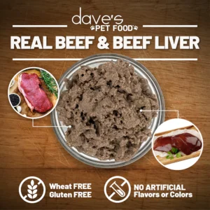 DAVES DOG PREM BEEF 95% MEAT