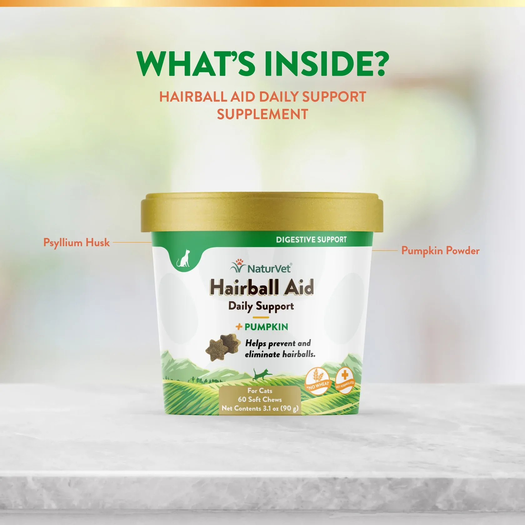 Hairball Plus Vitamin Soft Chew Cup