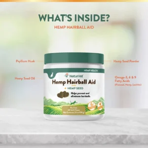 Hemp Hairball Aid Soft Chew Jar