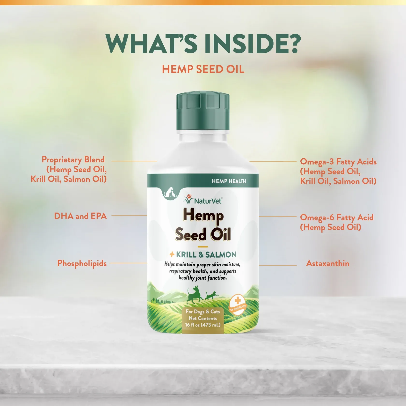 Hemp Seed Oil, Krill & Salmon