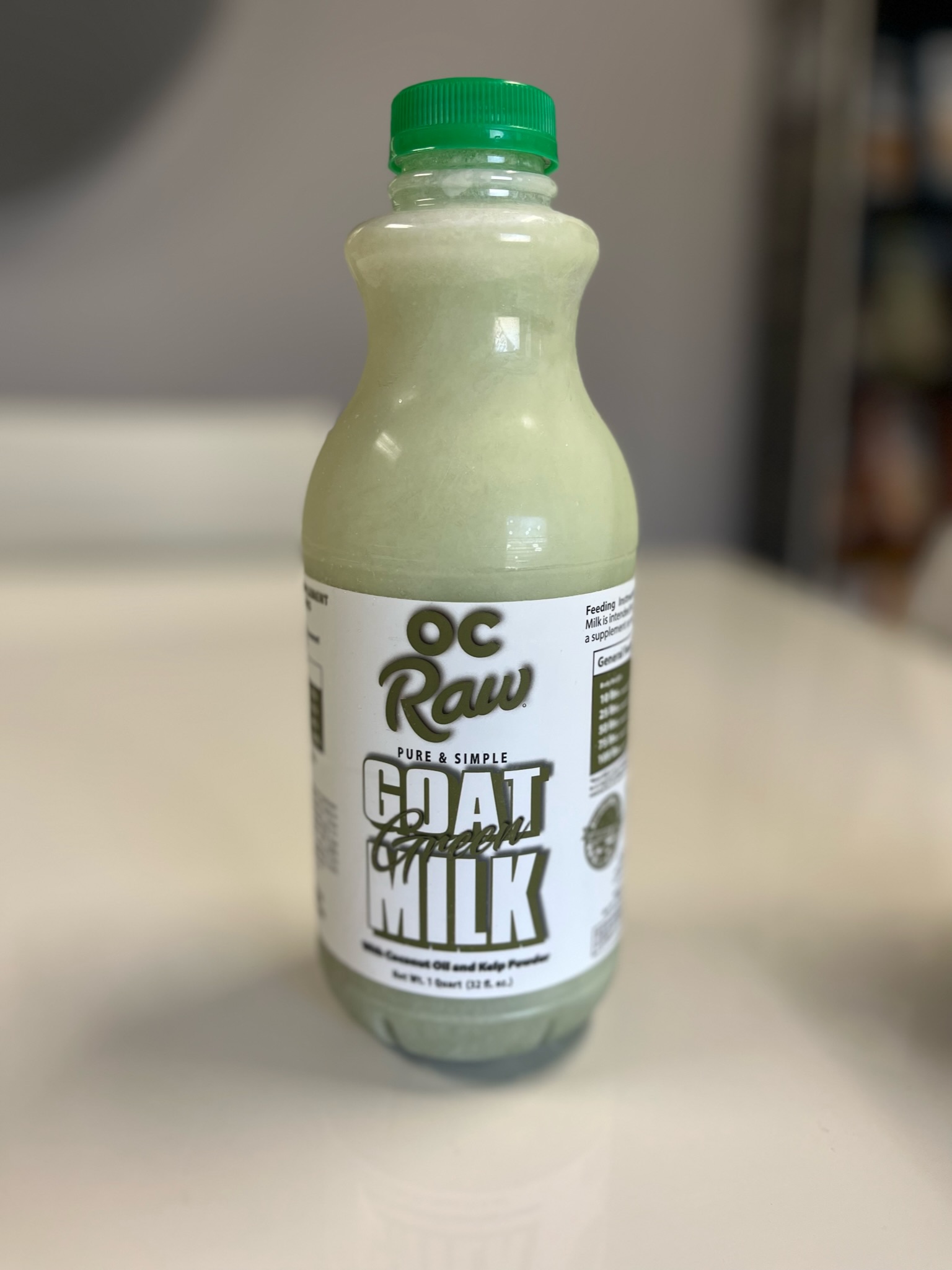 Frozen Pure & Simple Green Goat Milk with Coconut Oil & Kelp