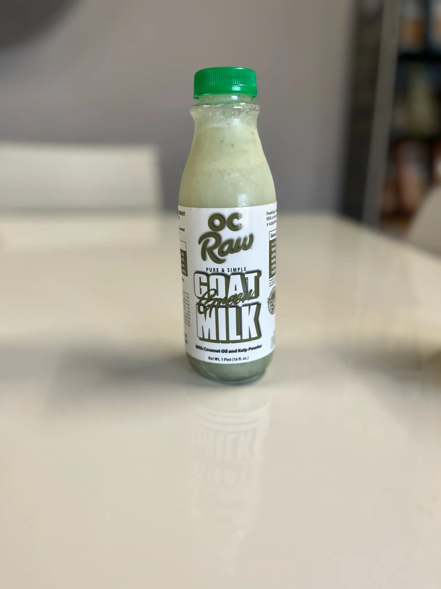 Frozen Pure & Simple Green Goat Milk with Coconut Oil & Kelp