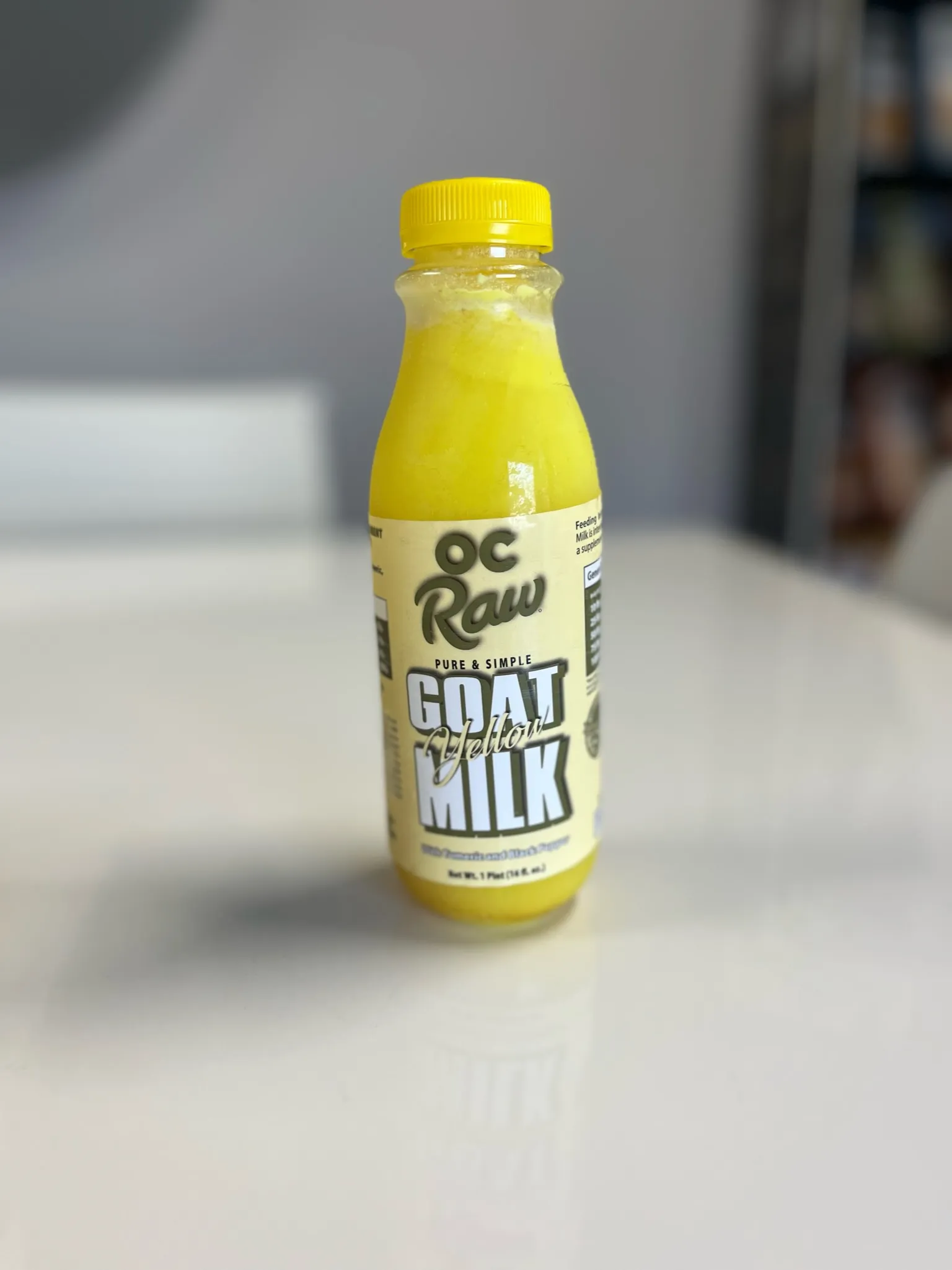 Frozen Pure & Simple Yellow Goat Milk with Tumeric & Black Pepper