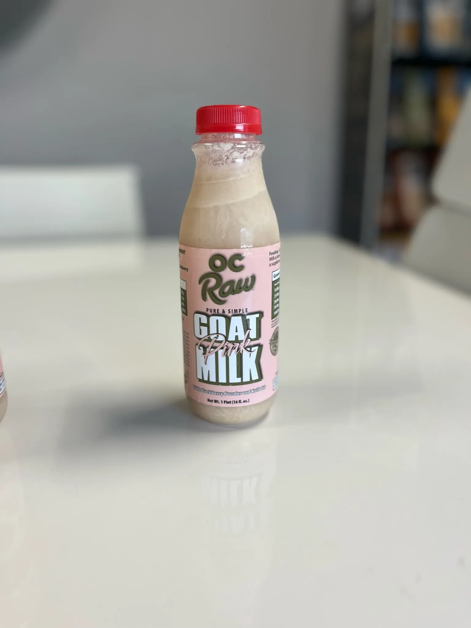 Frozen Pure & Simple Pink Goat Milk with Krill Oil & Blackberry