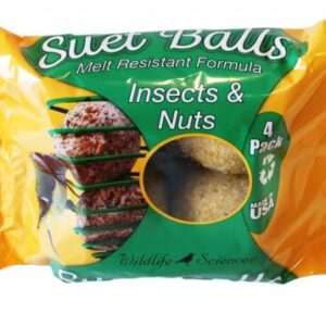 SUET BALLS-INSECTS & NUTS 4 PK