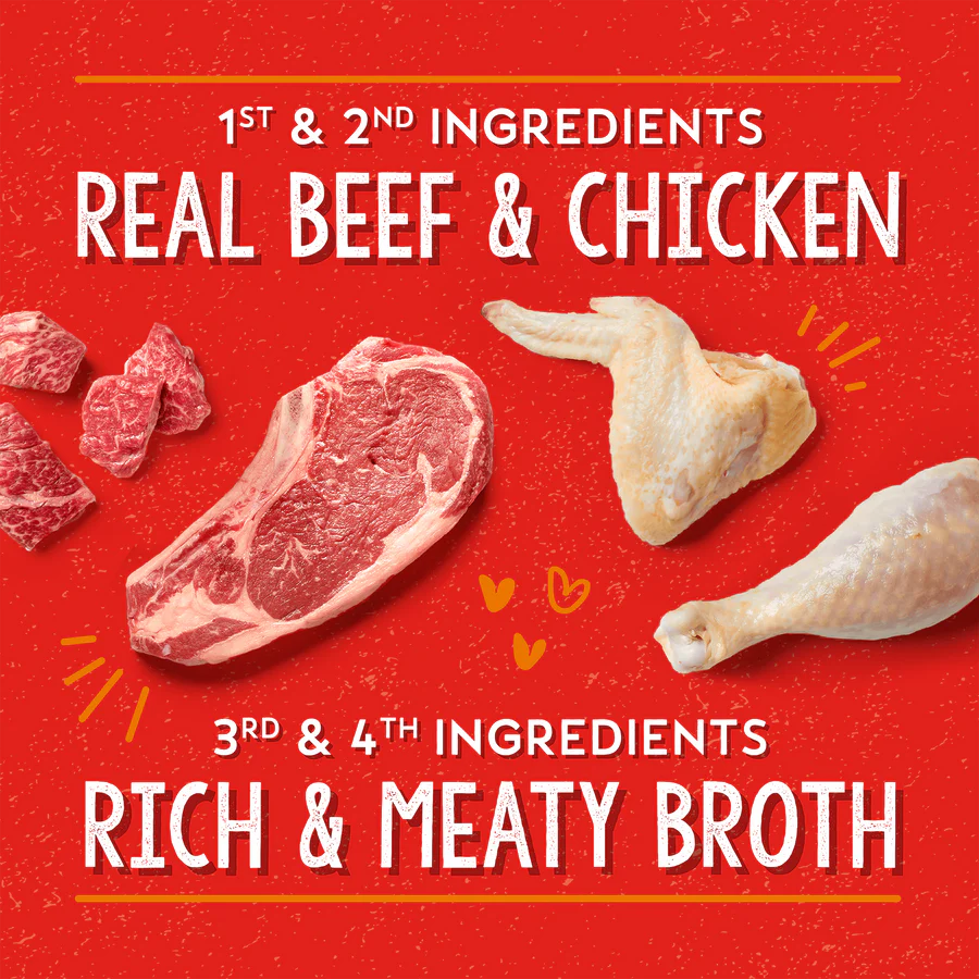 Lil' Bites Savory Stews Beef & Chicken Dinner in Broth
