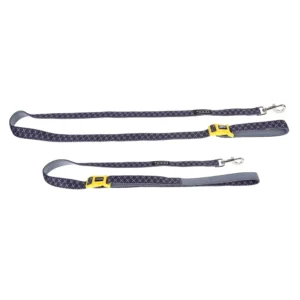 Lead - Clip It - Odie - Grey with Crossbones