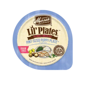 MERR LIL PLATE GF PUPPY PLATE