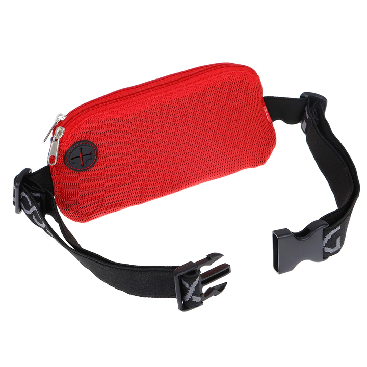 Walkie Belt - Navy with Red